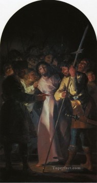 フランシスコ・ゴヤ Painting - キリスト・フランシスコ・デ・ゴヤの逮捕